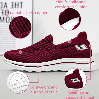 Women Shoes Summer Flying Weave Sneakers Super Light Comfortable Vulcanized Shoes Female Mesh Breathable Sneakers Women Shoes