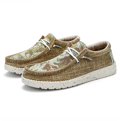 Men's Canvas Shoes Sneakers Outdoor Men Canvas Loafers Designer Graffiti Men vulcanized Flat Men Walking Moccasins Men Sneakers