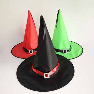 Holiday Party Supplies Halloween Witch Hats Makeup Costumes Props Halloween Decorations for Home День Рождения Декор Witch Hat