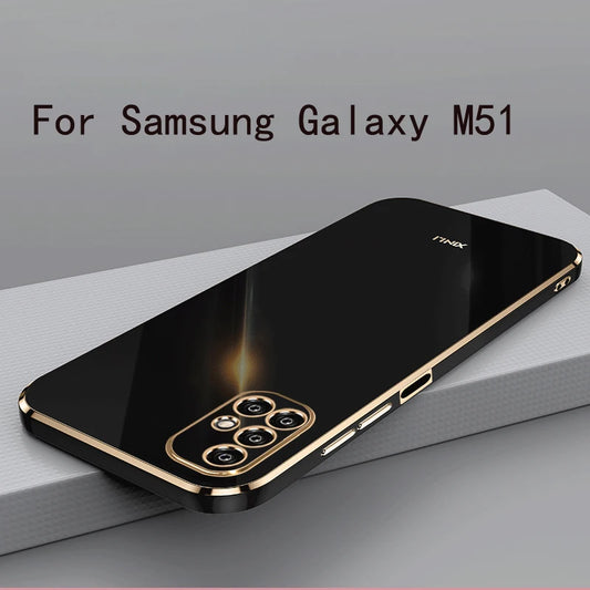 For Samsung Galaxy M51 Case Soft TPU Case For Samsung Galaxy M51 Anti-Fingerprint Camera Protection
