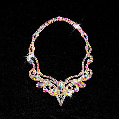 Necklace Collar Choker Ancient Egyptian Costume Belly Dance Jewelry Sparkle Rhinestone Costume Accessory Photography Show Stage