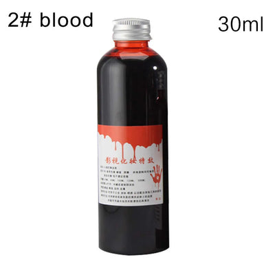 1 Bottles Halloween Emulation Fake Props Makeup Blood 30-100ml Blood Whole Cosplay Prank Props Makeup Person Plasma Fake 2024