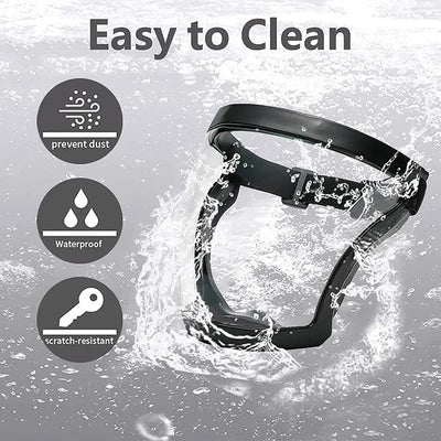 Work Protection Mask Full Face Shield Reusable Home Kitchen Splash Protection Mask Anti-fog Windproof Dustproof Mask With Filter