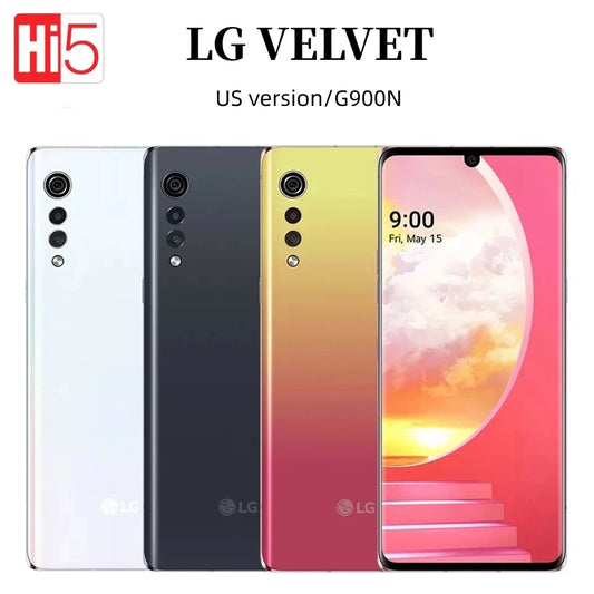 Original  LG VELVET  G9 6.8"  US version/G900N  Snapdragon765 8G RAM 128GB R0M Used Screen Fingerprint 5G Unlocked Smart Phone