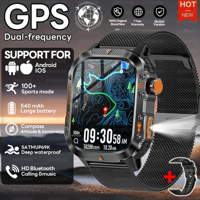 2025 New For HUIAWE GPS Smart Watch Men 540 mAh Battery 3ATM Waterproof Smartwatch Compass Altimeter Barometer Sport Bracelet