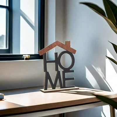 LOVE HOME Desktop Decoration Wooden Base Wood Art Decor Table Centerpiece Hollow English Letter Christmas Gift LOVE Home Decor