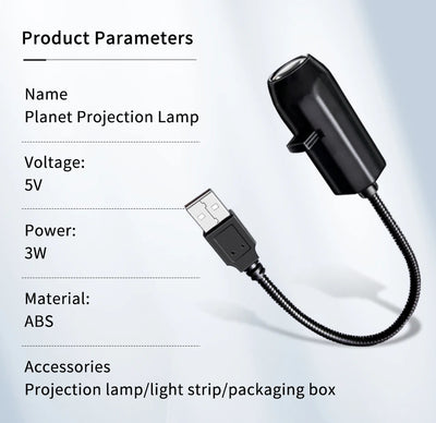 Halloween Theme USB Plug Projection Light Indoor Ceiling Projection Light Wall Ambient Light Holiday Decoration Light Adjustable