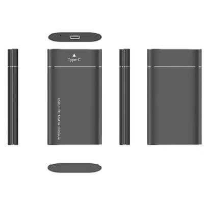 USB External Hard Drive 500GB Ultra Slim External Harddrive USB Hard Drive Black Laptop External Hard Drive Data Storage
