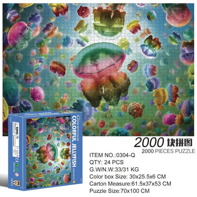 2000 Pieces Jigsaw Puzzle Various Landscape Patterns Jigsaw Puzzle Educational Toy for Kids Children 's Games Christmas Gift