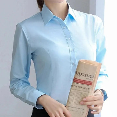 Women Shirts Blouses Women White Shirt Long Sleeve Blouse Female Tops OL Basic Shirt Blouses 2024 Fashion Elegant Woman Clothing