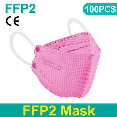 Adult 4 Layers CE FFP2 KN95 Mask Respirator Fabric Face Mask FFP2 Mascarilla Filter Mouth Dustproof Reuseable ffp2 Face mask