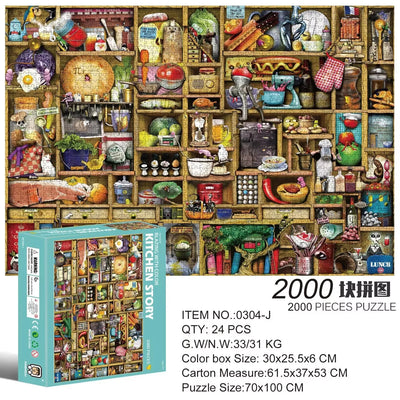 2000 Pieces Jigsaw Puzzle Various Landscape Patterns Jigsaw Puzzle Educational Toy for Kids Children 's Games Christmas Gift