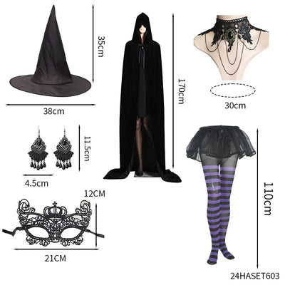 Holiday Party Supplies Halloween Witch Hats Makeup Costumes Props Halloween Decorations for Home День Рождения Декор Witch Hat
