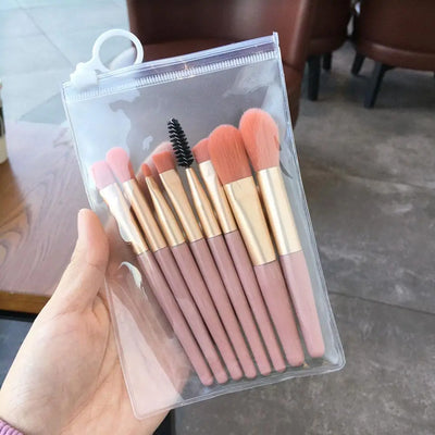 8PCS Macaron Makeup Brushes Set Eye Shadow Foundation Women Cosmetic Brush DIY Blush Powder Blending Beauty Soft Make Up Tools