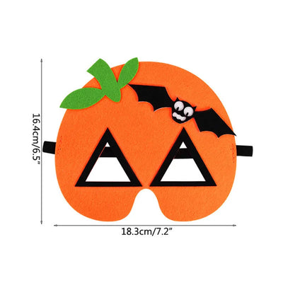 Halloween Pumpkin Ghost DIY Mask Children's Ghost Festival Party Makeup Dance Props Halloween Decoration Supplies Felt Eye Mask