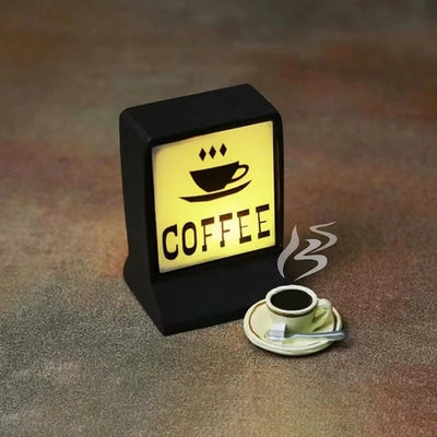 Creative Magnetic Fridge Stickers Coffee Shop 711 Luminous Label Convenience Store Signs Refrigerator Sticker Kitchen Decoration