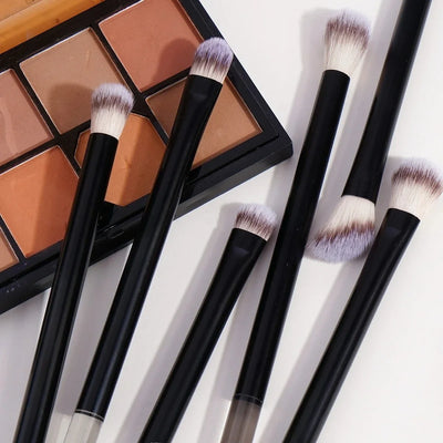 12PCS Makeup Brush Set - Foundation, Concealer, Eyeshadow & Blush Brushes for Face