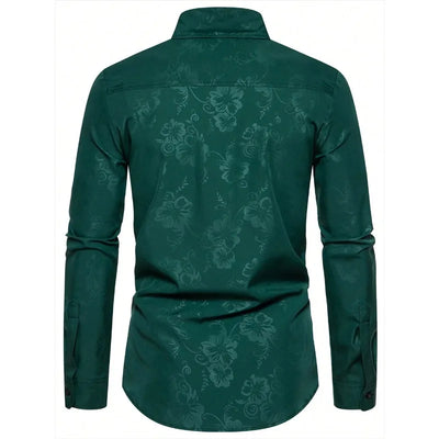FGKKS Brand Men Shirt Fashion 2025 New Long Sleeve Prined Streetwear Male Casual Elastic shirt