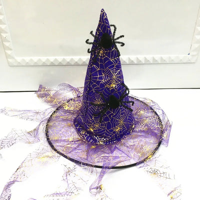 Holiday Party Supplies Halloween Witch Hats Makeup Costumes Props Halloween Decorations for Home День Рождения Декор Witch Hat