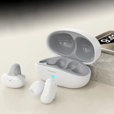 ‌HAMANFER MX20 Clip Wireless Bluetooth Sport In-Ear Headset Headphones 36H Play IPX7 Waterproof Sweatproof Lightweight Earphones