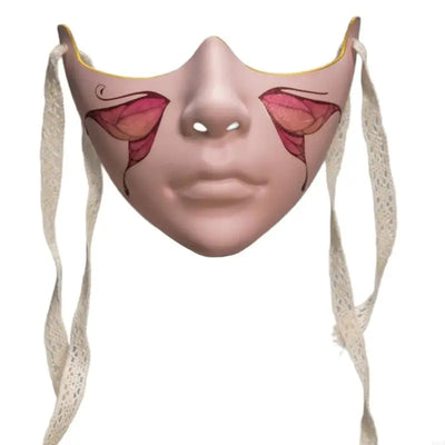 Masquerade Mask Beauty Mask Mechanical Half Face Mask Party Mask Halloween Cosplay Mask for Women Men Aesthetics Mask