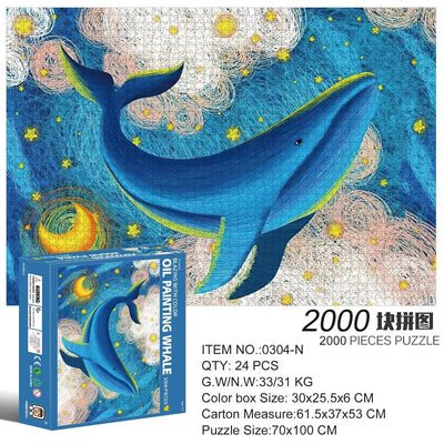 2000 Pieces Jigsaw Puzzle Various Landscape Patterns Jigsaw Puzzle Educational Toy for Kids Children 's Games Christmas Gift
