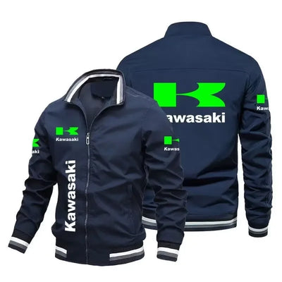 2024 Men's Jacket Motorcycle Jacket Casual Windproof Jacket Racing Jacket Plus Size Kawasaki Sports Shirt Tops