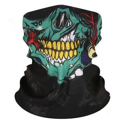 Bicycle Ski Skull Half Face Mask Ghost Scarf Multi Use Neck Warmer Cod Маска От Вируса Masque Tissu Mascara Para Rosto