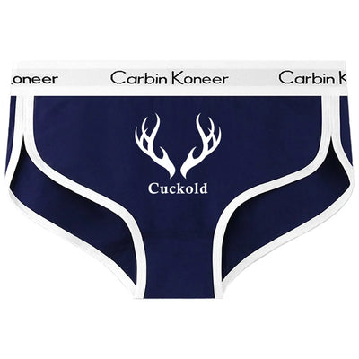 Antlers Cuckold Sexy Print Underwear for Women Cute Women Panties Premium Cotton Underpant Women Intimates Underwear Women