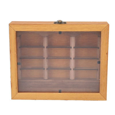 Miniature Bookshelf Decoration Miniature Book Boxes Display Shelf Relieve Stress Exquisite  Wood Stylish for Bookstore