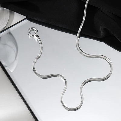 Hot S925 Sterling Silver Necklace 18-20-22inch Simple Choker Snake Bone Round Accessories Men's & Women's Gift Fine Jewelry