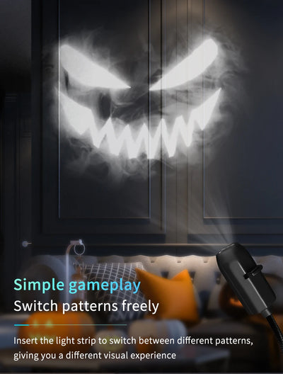 Halloween Theme USB Plug Projection Light Indoor Ceiling Projection Light Wall Ambient Light Holiday Decoration Light Adjustable
