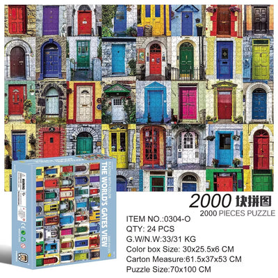 2000 Pieces Jigsaw Puzzle Various Landscape Patterns Jigsaw Puzzle Educational Toy for Kids Children 's Games Christmas Gift