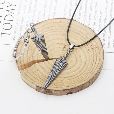 Game Hollow Knight Bone Nail Logo Necklace Jewelry Gift For Women Men Game Fans Alloy Metal Trinket Wholesale