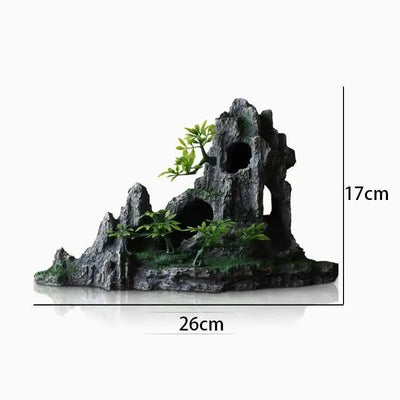 Large fish tank decoration resin aquarium decoration rockery landscape accessories fish tank aquarium decoration background
