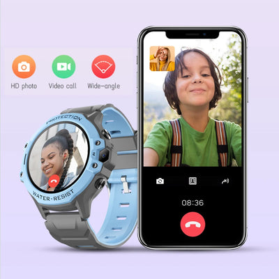 Kids 4G Video Call Chat Smart Watches Student 1.28
