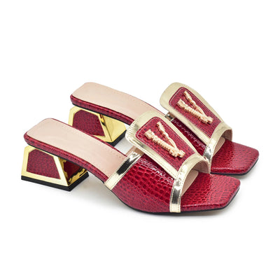 New Fashion Elegant Women Shoes Slip on Open Toe Shoes for Wedding Women Plus Size Women Shoes 43 Luxery Nigerian Party Pumps