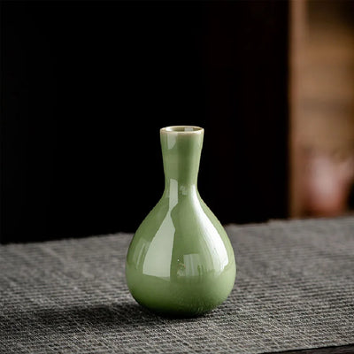 Vase ornaments, dried flower utensils, ceramic decorations, dining tables, simple and fresh home decor, small vase decorations