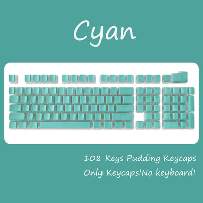 OEM Profile PBT Keycaps 108 Keys Pudding Keycap For Cherry MX Switch Mechanical Keyboard RGB Gamer backlit Key Caps Custom DIY