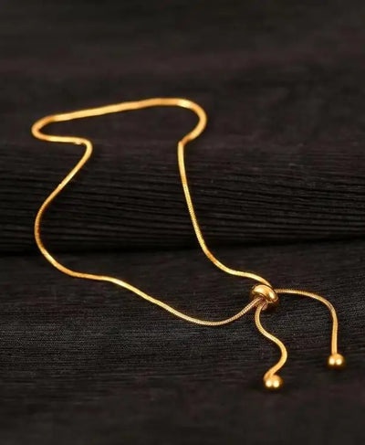 Snake Bone Chain Female Adjustable Pull-out Necklace Design Simple and Short Neck Chains