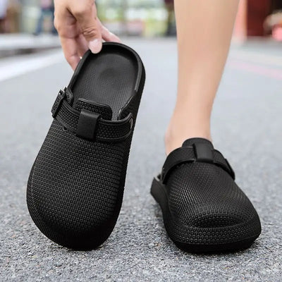 Kidmi Fashion Men Clogs Slippers Men Garden Shoes Summer Nonslip Beach Slippers Men EVA Flat Sandals Casual Waterproof Men Shoes