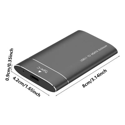 USB External Hard Drive 500GB Ultra Slim External Harddrive USB Hard Drive Black Laptop External Hard Drive Data Storage