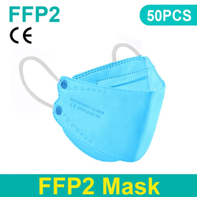 Adult 4 Layers CE FFP2 KN95 Mask Respirator Fabric Face Mask FFP2 Mascarilla Filter Mouth Dustproof Reuseable ffp2 Face mask