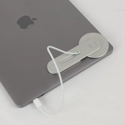 Laptop Phone Holder, 15W Fast Wireless Laptop Charger, Laptop Phone Mount Compatible for iPhone12/13/14 , Magnetic Phone Holder