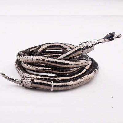 Snake Bone Chain Snake Shape Necklace Fashion Punk Jewelry Accessories Women Men Twistable Wrap Necklace Collar Bendable