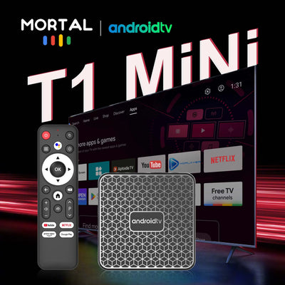 Smart TV box Factory Directly Android14 RK3518 Mortal T1 MINI Voice remote WiFi6 4K@60fps WiFi6 Blueooth 2GB16GB Streaming
