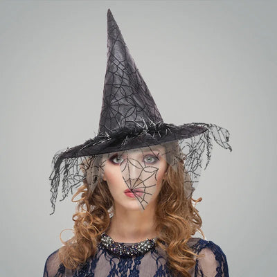 Holiday Party Supplies Halloween Witch Hats Makeup Costumes Props Halloween Decorations for Home День Рождения Декор Witch Hat