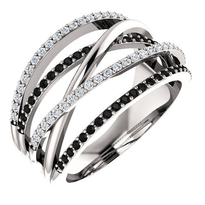 Silver Plated Black Sapphire Zircon Ring Anniversary Gift Engagement Wedding Ring Jewelry Gift For Women Ladies