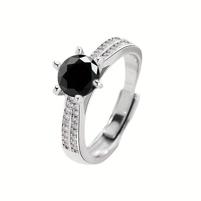 Original Tancise 925 Pure Silvery Ring with Moissanite Diamond and Certificate, Exquisite Jewelry for Women's Engagement Ring