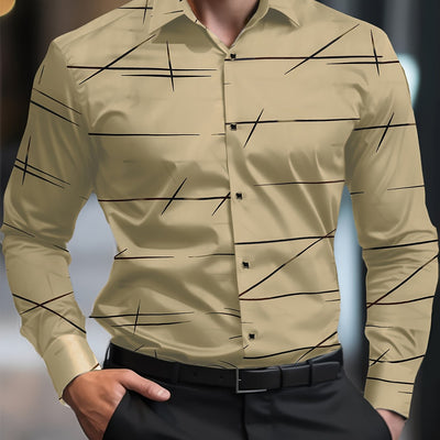 Men's Casual Navy Blue Slim Shirt